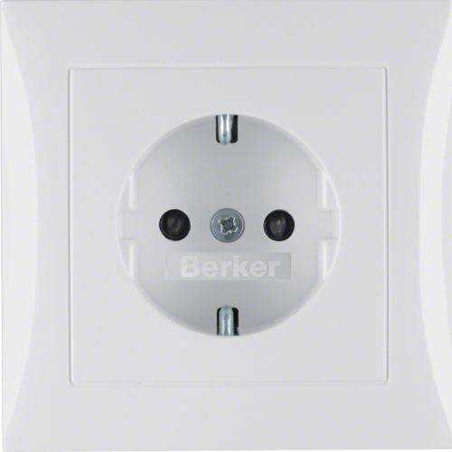 Berker 47228989 Steckdose SCHUKO mit Abdeckplatte u. erh.BS S.1/B.3/B.7 polarweiß, glänzend Mesch Shop Berker 47228989 Steckdose SCHUKO mit Abdeckplatte u. erh.BS S.1/B.3/B.7 polarweiß, glänzend Mesch Shop